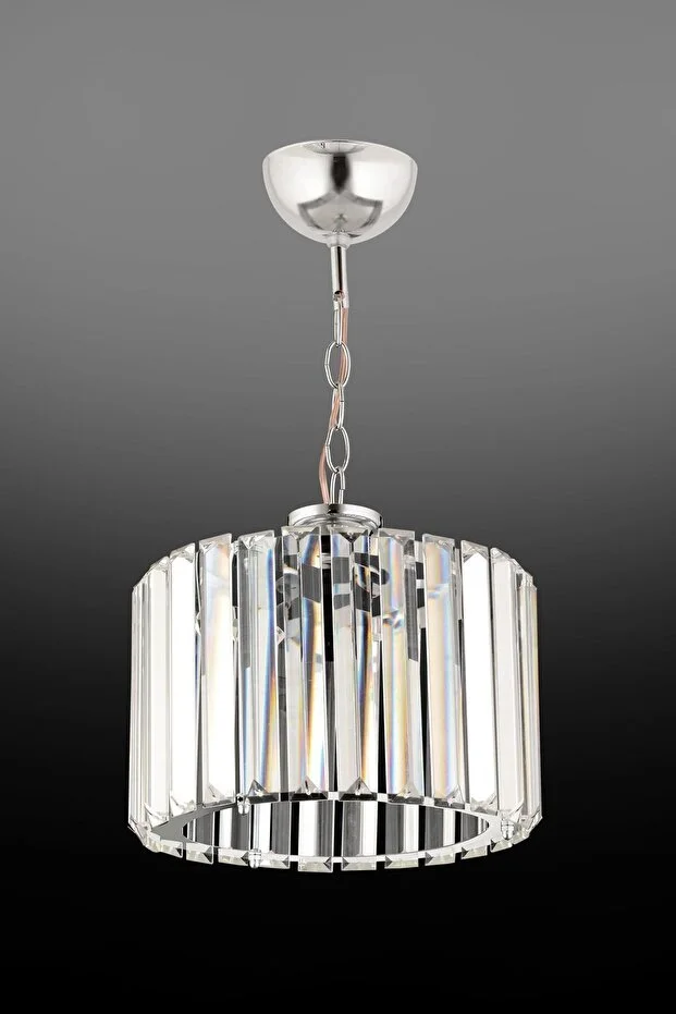 Lüx Elmas Gümüş Kristal Taşlı Avize